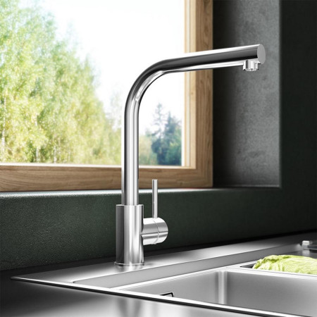 TK004 Trisen Era Chrome Single Lever Pull Out Kitchen Tap Lifestyle