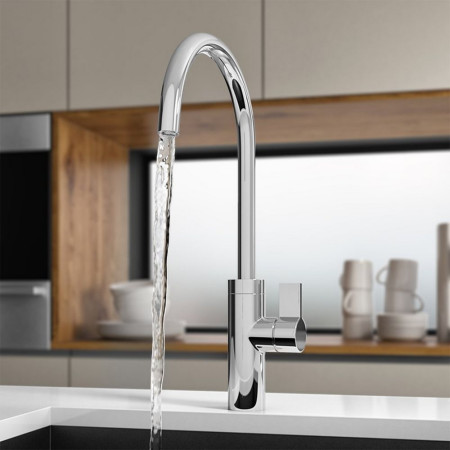 TK013 Trisen Fonta Chrome Single Lever Kitchen Tap (2)