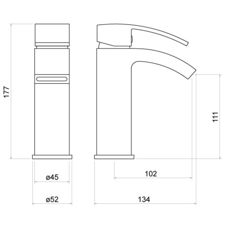 TT802 Trisen Knole Chrome Mono Basin Mixer Line
