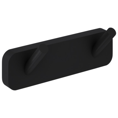 Trisen Matt Black Double Robe Hook