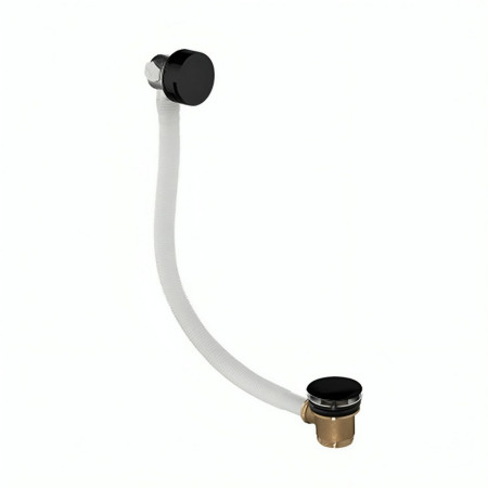Trisen Overflow Black Bath Filler with Waste