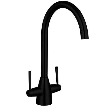 Trisen Roune Black Two Handle Kitchen Tap
