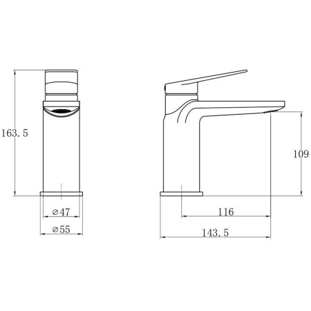 TT870 Trisen Roveri Brushed Brass Basin Mixer Line