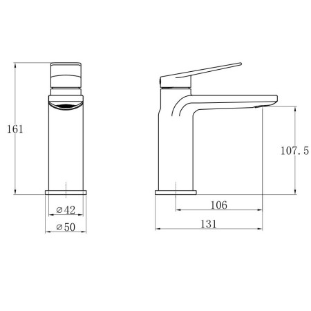 TT851 Trisen Roveri Chrome Basin Mixer Line