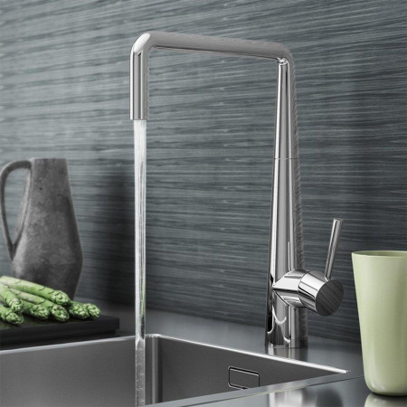 TK008 Trisen Tristo Chrome Single Lever Kitchen Tap Lifestyle