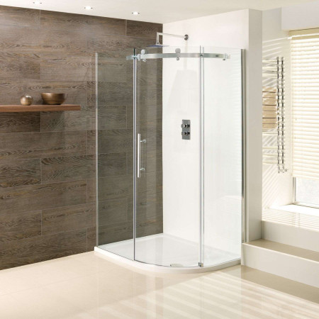 Vanguard Chrome 1200 x 900mm Right Hand Offset Quadrant Shower Enclosure