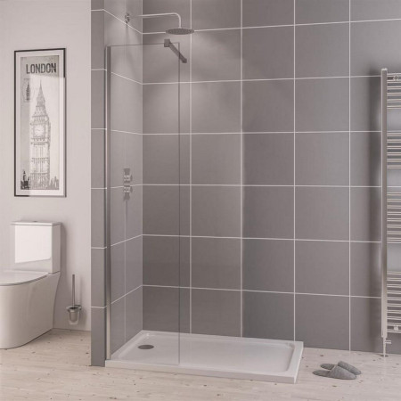 Vantage 2000 6mm Chrome 300mm Wetroom Panel