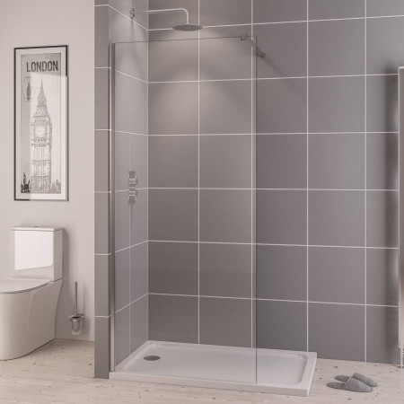 Vantage 2000 6mm Chrome 1200mm Wetroom Panel