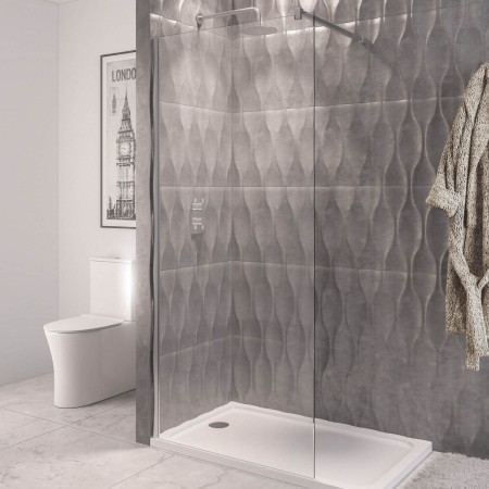 Vantage 2000 8mm Chrome 1000mm Wetroom Panel