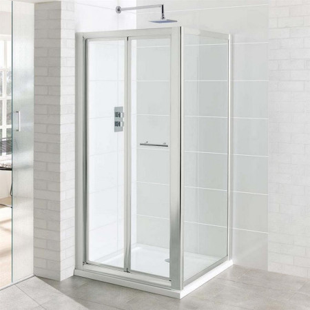 Vantage 760mm Chrome Bifold Shower Door