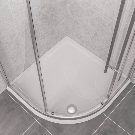 48.1046 Vantage 900 x 900mm Quadrant Shower Tray Lifestyle