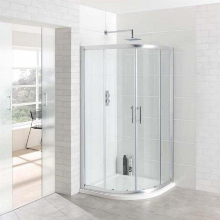 Vantage 1000mm Chrome Quadrant Shower Enclosure