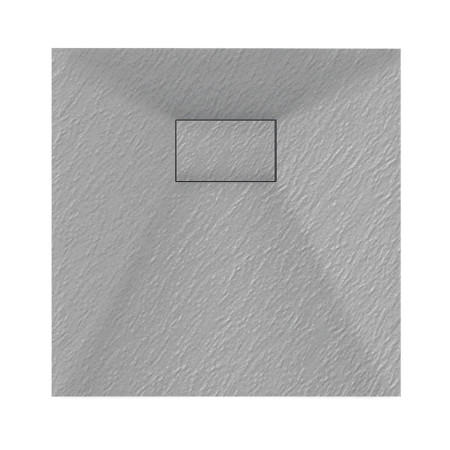 VES09090G Veloce Uno 900 x 900mm Grey Square Shower Tray (1)