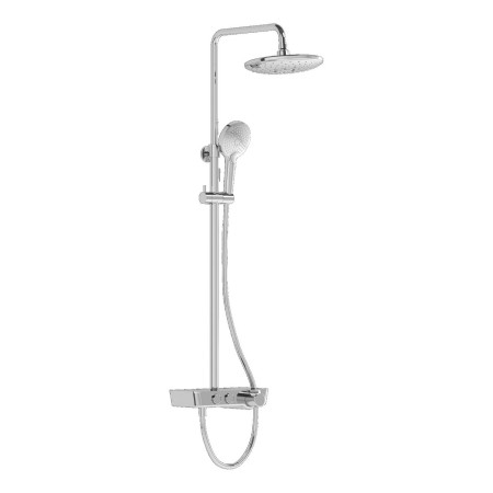 VitrA Aquaheat Charm 240 Chrome Thermostatic Bar Mixer Shower with Kit