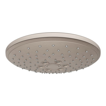 VitrA Bliss Brushed Nickel Round 240mm Two Function Fixed Shower Head