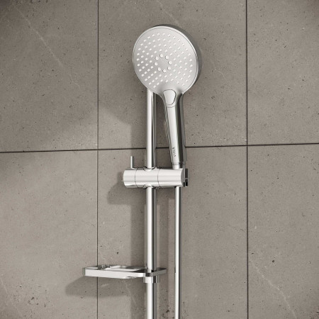 A45743EXP VitrA Bliss Chrome Slide Rail Kit with Three Function Handset Lifestyle