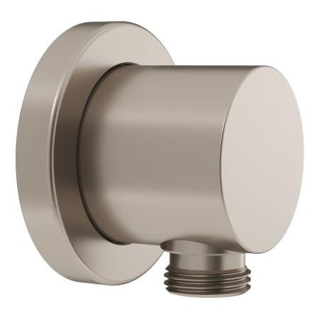 VitrA Brushed Nickel Round Shower Wall Outlet