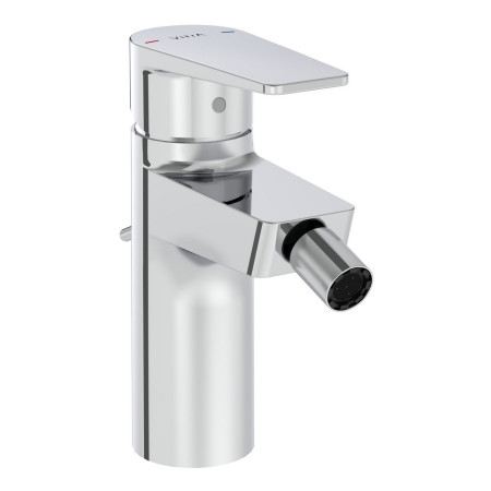 VitrA Flow Square Chrome Bidet Mixer with Waste