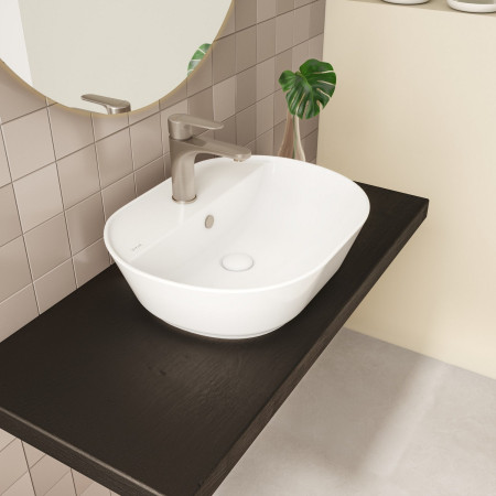 7428B003-0001 VitrA Geo 1TH 550mm Oval Countertop Basin Lifestyle