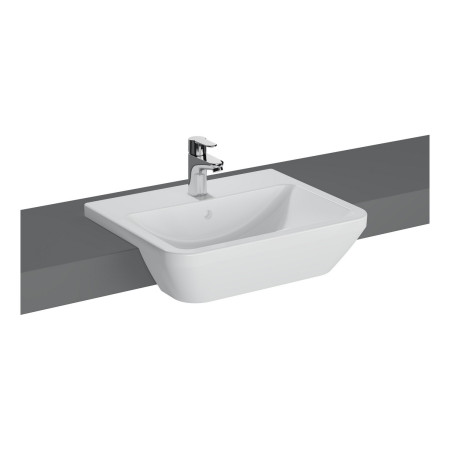 VitrA Integra 550mm Square 1TH Semi Recessed Basin