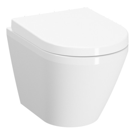 VitrA Integra Round Rimless Short Projection Wall Hung WC Pan and Seat