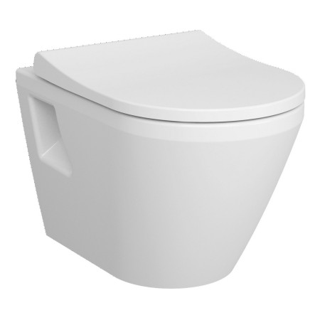 VitrA Integra Round Rimless Wall Hung WC Pan and Seat