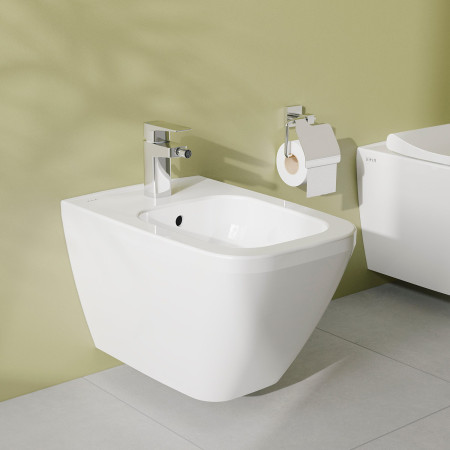 7083B003-0288 VitrA Integra Square Wall Hung White Bidet Lifestyle