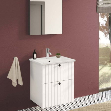 A41984VUK VitrA Minimax S Basin Mixer in Chrome Bathroom Setting