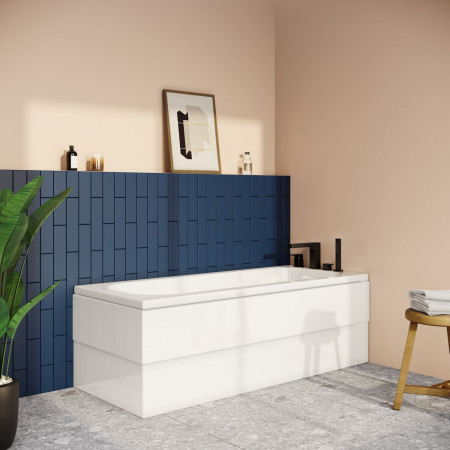 50820001000 VitrA Optima 1700 x 700mm Rectangular Single Ended Bath Lifestyle