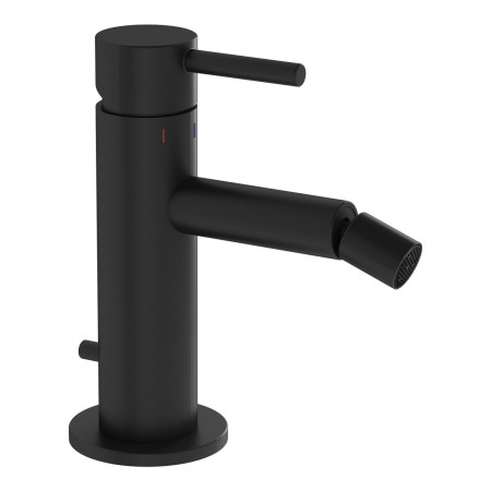 VitrA Origin Bidet Mixer with Waste in Matt Black