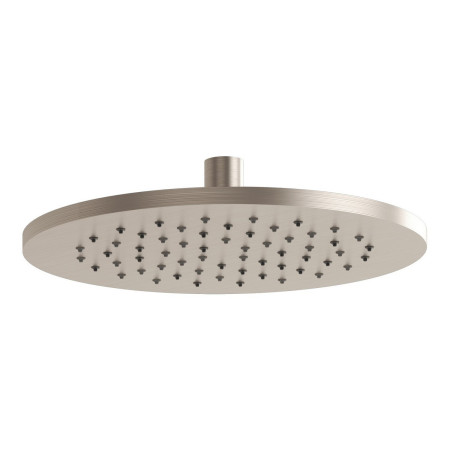VitrA Origin Brushed Nickel Round 250mm Fixed Shower Head