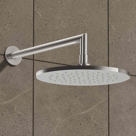 A45638 VitrA Origin Chrome Round 250mm Fixed Shower Head Lifestyle