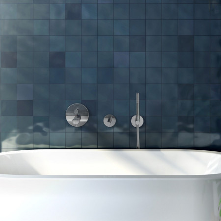 A42625 VitrA Origin Chrome Shower Wall Outlet and Bracket Lifestyle