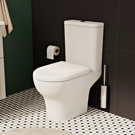 A44894 VitrA Origin Chrome Wall Mounted Toilet Brush Holder Lifestyle