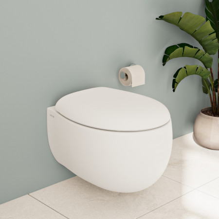 A44887 VitrA Origin Chrome Wall Mounted Toilet Roll Holder Lifestyle
