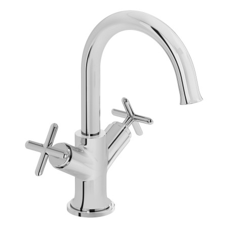 VitrA Origin Classic Chrome Basin Mixer with Cross Handles