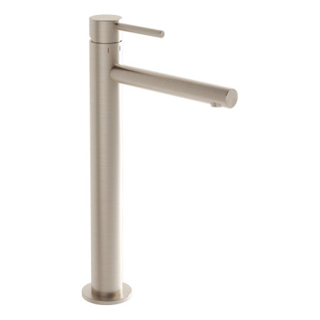 VitrA Origin Extended Height Tall Basin Mixer in Brushed Nickel