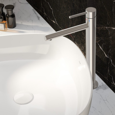 A42558VUK VitrA Origin Extended Height Tall Basin Mixer in Chrome Lifestyle