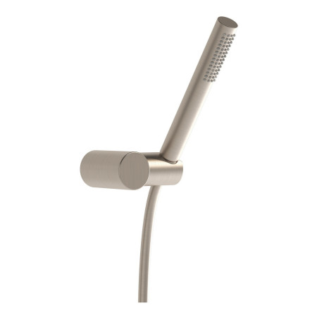 VitrA Origin Shower Handset and Holder in Brushed Nickel