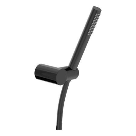 VitrA Origin Shower Handset and Holder in Gloss Black