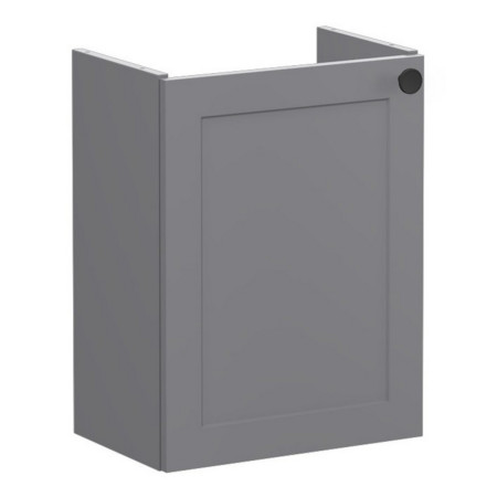 VitrA Root Classic 450mm Matt Grey Wall Hung Left Hand Cloakroom Vanity Unit and Basin