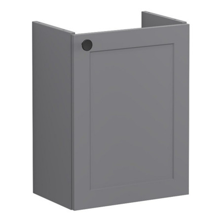 VitrA Root Classic 450mm Matt Grey Wall Hung Right Hand Cloakroom Vanity Unit and Basin
