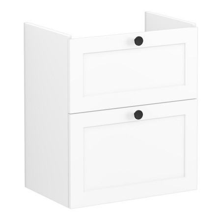 VitrA Root Classic 600mm Matt White Wall Hung Slim Vanity Unit and Basin