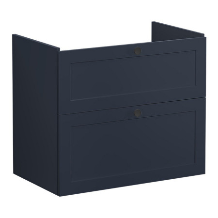 VitrA Root Classic 800mm Matt Dark Blue Wall Hung Vanity Unit and Basin