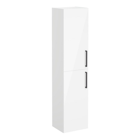 VitrA Root Flat 400mm Gloss White Wall Hung Tall Storage Unit