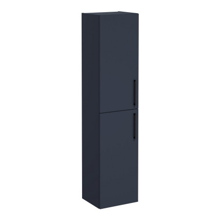 VitrA Root Flat 400mm Matt Dark Blue Wall Hung Tall Storage Unit