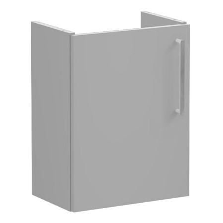 VitrA Root Flat 450mm Matt Rock Grey Left Hand Wall Hung Cloakroom Vanity Unit and Basin