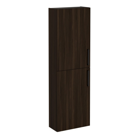 VitrA Root Flat 550mm Walnut Wall Hung Compact Tall Storage Unit