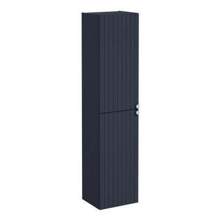 VitrA Root Groove 420mm Matt Dark Blue Wall Hung Tall Storage Unit
