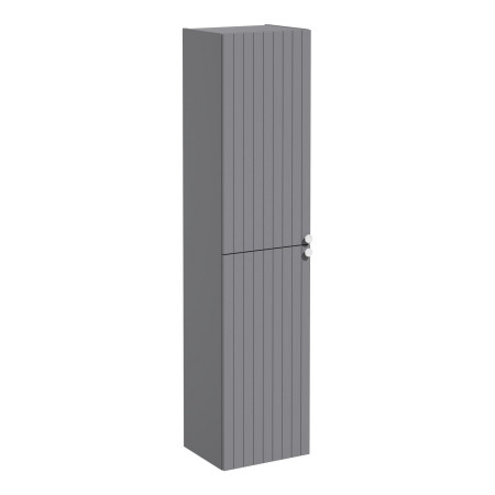 VitrA Root Groove 420mm Matt Grey Wall Hung Tall Storage Unit